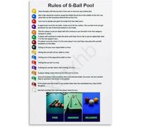 Billiard Competition Poster Amateur League Training Graphic