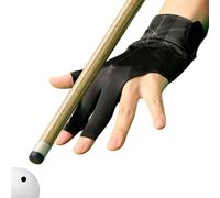 Billiard Pool Gloves For Left Hand 3 Finger, Splicing Process, 3-Finger Cue Breathable Elastic Training Mittens | Pool Cue Glove Left Hands For Tournament Play Sport Outdoor Beginners Professionals