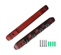 Billiardo Sticks Holder - 4 clips para portaobjetos de madera dura para cuero cabelludo Billiards | Soporte para clavijas de pared de madera, palos de montados en la pared, accesorios de