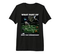 Billiards Physics Alien Nerd Pool Player Camiseta Premium