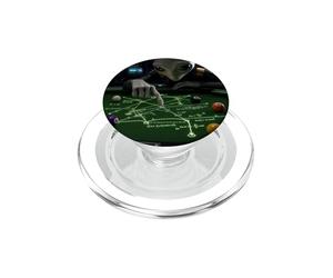 Billiards Physics Alien Nerd Pool Player PopSockets PopGrip para MagSafe