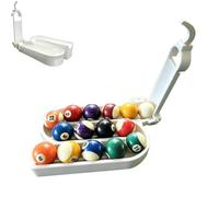 Billiards & Snooker Training Rack,3D Printed Pool Ball Training Tool,Precision Pool Ball Rack,Cue Control Single Ball Fixed-Point Dispenser,Portable Practice Tools for Pool Table Accessories (White)