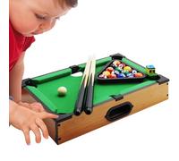 Billiards Table, Compact Pool Table, 13.58x9.06x2.87 inches Family Entertainment, Indoor Game Set, Travel-Friendly Design, Green Felt, Fun for Kids and Adults
