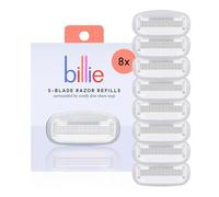 Billie Cuchillas de recambio para maquinilla de afeitar para mujer, cartuchos de 5 cuchillas, 8 unidades