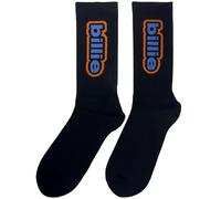 Billie Eilish Calcetines de rizo con logotipo de esquema, talla única