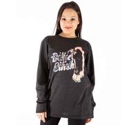 Billie Eilish Camiseta de Manga Larga con Logotipo de neón Oficial Gris carbón, M Unisex Adulto