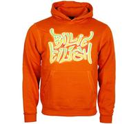 Billie Eilish - Felpa # M Unisex Orange # Airbrush Flames Blohsh