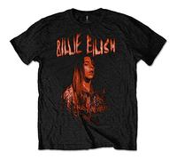 Billie Eilish Tee: Spooky Logo - X-Large - Black - Unisex