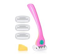 Billie Maquinillas de afeitar para mujer - Maquinilla de afeitar para mujer + 4 recambios de maquinilla de afeitar de 5 cuchillas + soporte magnético - Malibu