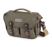 Billingham Small Pro - Bolsa fotográfica de fibrenyte (Sistema de Apertura rápida, Anti-Lluvia) Color Verde y Tostado