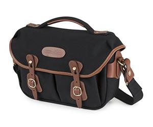 Billingham Small Pro - Bolsa fotográfica de Lona (Sistema de Apertura rápida, Anti-Lluvia) Color Negro y Tostado