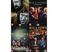Billions Season 1-4 Collection DVD - Billions Season 1,2,3,4 DVD - Billions 4 Season Complete Collection DVD