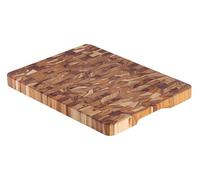 Billot de carnicero de madera de teca FSC 40 x 30 x 3 cm. (L)
