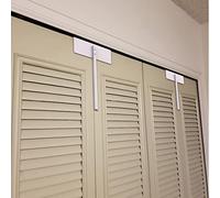 BILLROAD 2 unidades de bloqueo de puerta plegable de metal - cerradura de puerta corredera a prueba de niños, adecuado para armarios, despensa - sin instalar