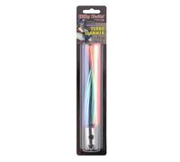 Billy Baits Turbo Slammer Señuelo, mediano 1.75 oz / 49.6 g, cabeza cromada, azul/rosa, perla/flash de cristal, 6.75 pulgadas / 17.1 cm