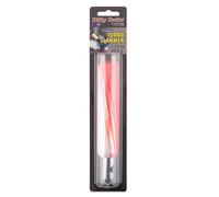 Billy Baits Turbo Slammer Señuelo, mediano 1.75 oz / 49.6 g, cabeza cromada, rosa/blanco, perla/flash de cristal, 6.75 pulgadas / 17.1 cm