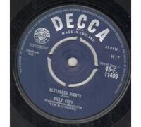 BILLY FURY - SLEEPLESS NIGHTS 7 INCH (7" VINYL 45) UK DECCA 1961