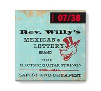 Billy Gibbons Custom Rev Willy - Cuerdas para guitarra 07-38 | Paquete de 3