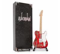 Billy Gibbons - Guitarra en Miniatura - Regalos Musicales - Adorno Hecho a Mano