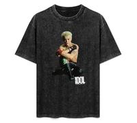 Billy Idol Flesh for Fantasy Album Cover Art Men's T Punk Rock Tour Merch Sleeveless T-Shirt Black M