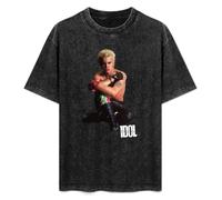 Billy Idol Flesh for Fantasy T-Shirt Printed tee Graphic Top for Men Black Shirt XXL