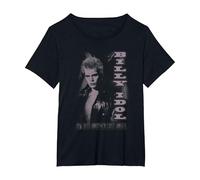 Billy Idol - Lost Angel Camiseta, Mujer Tallas Grandes, Negro, 1XL Grande