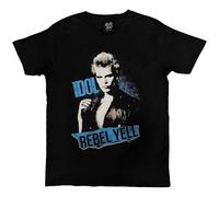 Billy Idol Rebel Yell Azul T Shirt, Negro, XXL