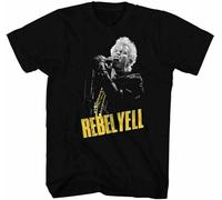Billy Idol Rebel Yell T Shirt Mens Rock N Roll Band tee Retro Black L