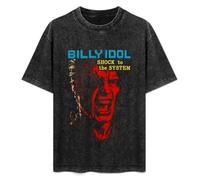Billy Idol Shock To The System Mens Black T-Shirt M