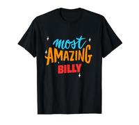 Billy más increíble Diciendo el Nombre Divertido de Billy Camiseta gráfica económica, Hombre, Negro, XL