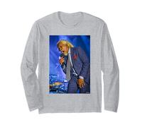 Billy Ocean Caribbean Queen Cantante Pop en Vivo por Dick Barnatt Manga Larga