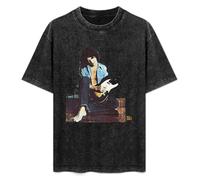 Billy Squier Dont Say No Rock Album Cover T-Shirt Printed tee Graphic Top for Men Black Shirt M