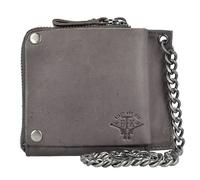 Billy the Kid Billetera con cadena Nasty Cowboys Piel 12,5 cm gris