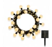 BILLY WARM WHITE MIX - Guirnalda de luces solares y micro LED, 13 modos, 14 m