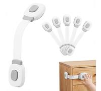 BillyBath Seguridad Puertas Niños 6pcs, Cierre Seguridad Cajones Bebe Protector Cierres Para Armarios, Wc, Cocinas, Puertas Y Ventanas, Nevera, Proteccion Bebes Casa, Gris