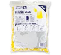 Bilsom - Bolsas de recambio para auriculares (400 unidades) - Silicona - Amarillo - EARPLUG - 25 dB
