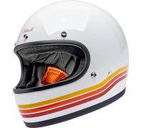 Biltwell Gringo Sunset Spectrum, casco integral XL female Blanco/Rojo/Naranja/Amarillo