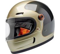 Biltwell Gringo SV, casco integral XL female Gris Oscuro/Beige Oscuro/Oro