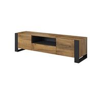BIM Furniture Dynamic24 Nubia - Aparador para televisión (180 cm, roble), color gris oscuro, 180 x 44 x 48 cm