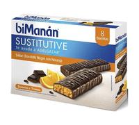 BiManán Barrita Chocolate Negro Naranja 24 U - Sustitutivo De La Comida Para Control Del Peso