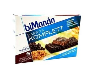 Bimanan Barritas Chocolate Komplett 8 U - Sustituye Una Comida y Ayuda A Recuperar La Figura