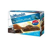 BiManán Barritas Chocolate Negro Fondant 24 Ud - Sustituvo De Comida Para Control Del Peso