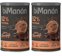 BIMANÁN - Batido de Proteína sabor Chocolate | 52% Proteína por Porción | Ayuda a Tonificar y Aumentar Masa Muscular | 360g, 12 Raciones (Paquete de 2)