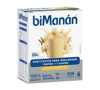 biManán Batido Sustitutivo Sabor Vainilla 6uds
