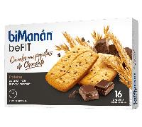 Bimanán Be Fit Galletas Cereales con Pepitas Chocolate 16 Uds