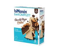 biManán - BeKOMPLETT Barquillos de Chocolate Negro con Praliné, Controla el Hambre Entre Horas, Rico en Fibra, Sin Aceite de Palma - 6 x 20 g: 120 g
