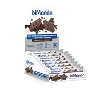 BIMANÁN BESLIM - BARRITAS SUSTITUTIVAS DE DELICIOSO CHOCOLATE INTENSO - Sustitutivos de Comida para Controlar el Peso - Ricas en Fibra - Expositor 30 Unidades