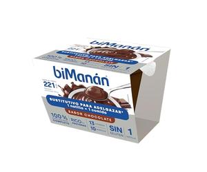 biManán - beSLIM Copa de Chocolate, Crema Sustitutiva de Comidas, Baja en Calorías, Ayudan a Controlar el Peso, con Proteínas, Vitaminas y Minerales, Sin Gluten - 210 g (Paquete de 6)