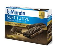 Bimanán Chocolate Negro Intenso 8 Barritas - Sustituyen Comidas, Control de Peso