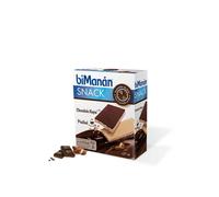 BiManán Chocolate Negro y Praliné 6 Barquillos - Tentempié Rico en Fibra